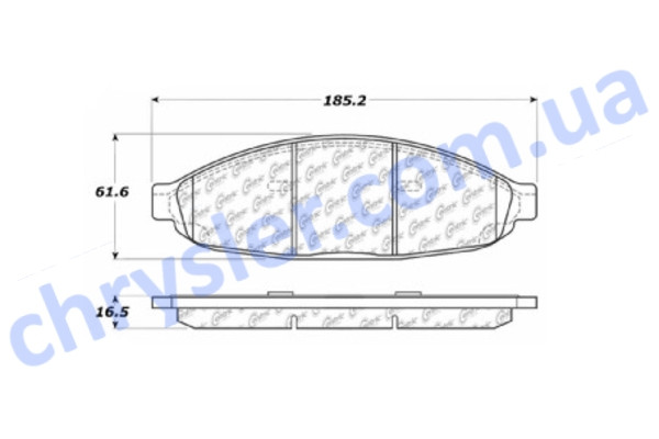 CENTRIC 10209970 Колодки гальмівні CENTRIC 10209970 Колодки гальмівні