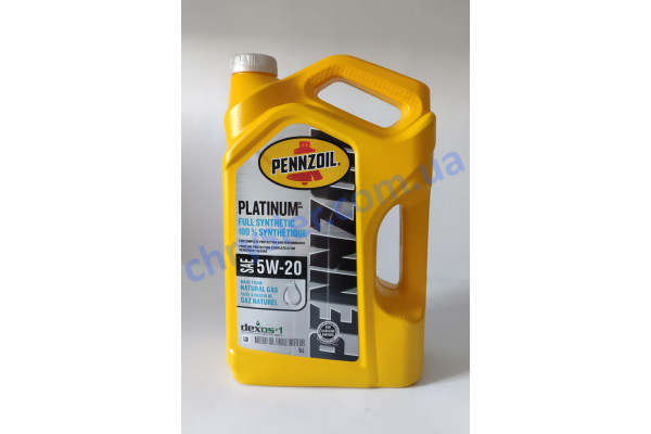 PENNZOIL 5W20-PLATINUM-FSYNT-5Q Моторна олива