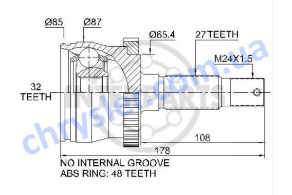 PARTS MASTER CH-1-22-076A ШРКШ передній
